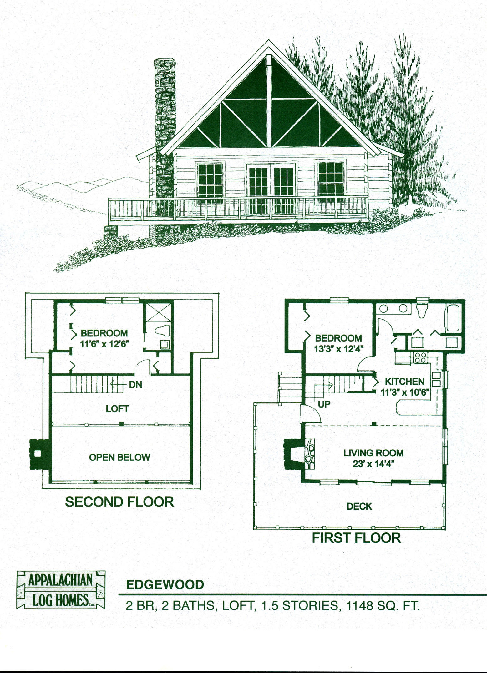 Log Home Floor Plans Log Cabin Kits Appalachian Log Homes