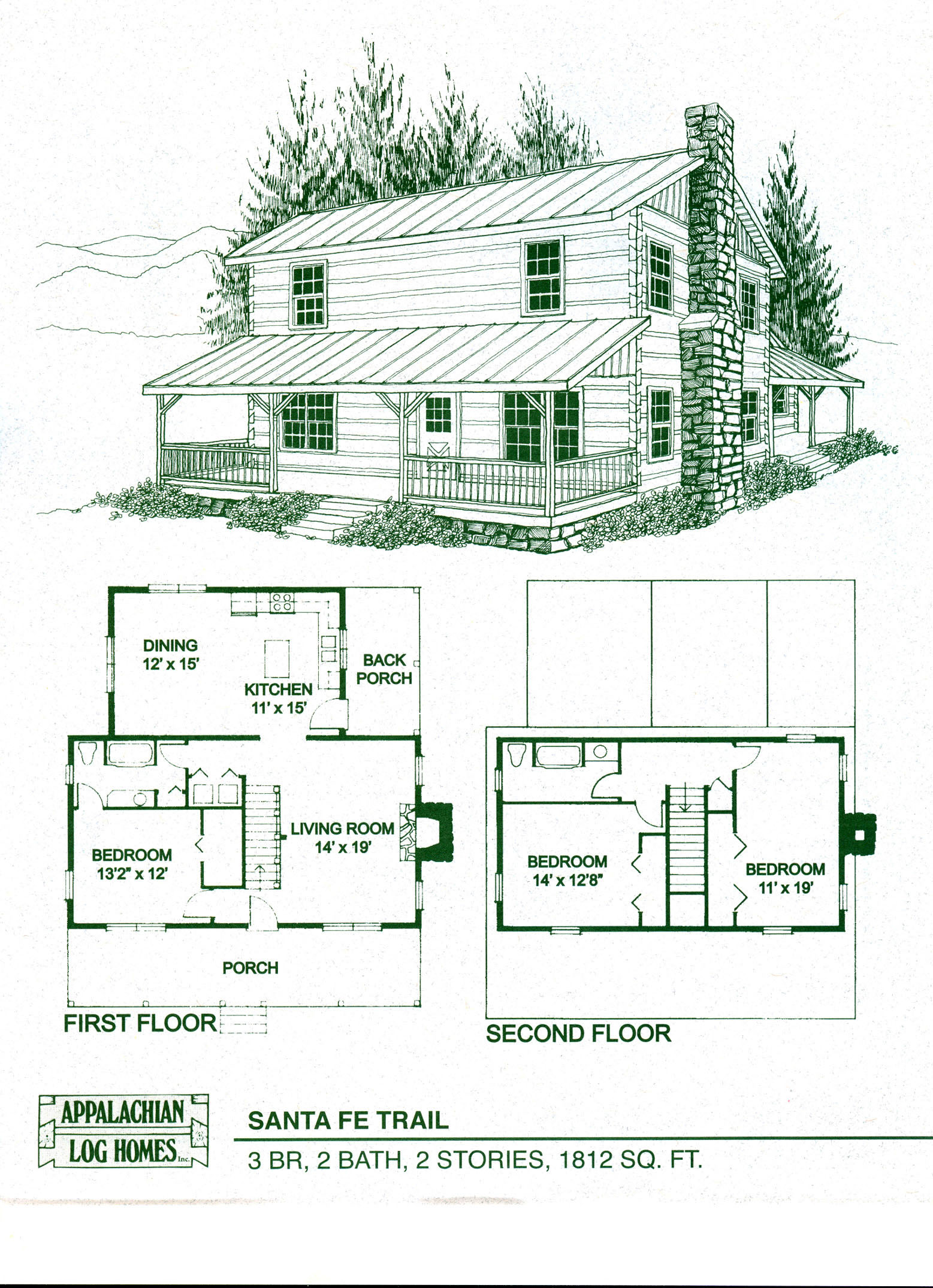 Log Cabin Homes Floor Plans